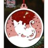 chr0186 sleigh christmas ornament