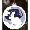 chr0187 hare christmas ornament