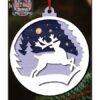 chr0189 deer christmas ornament