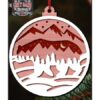 chr0190 bear christmas ornament